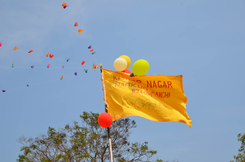 The Kishor Nagar Flag is flying high